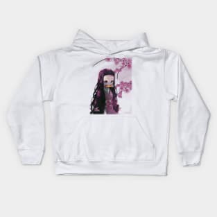 nezuko kamado Kids Hoodie